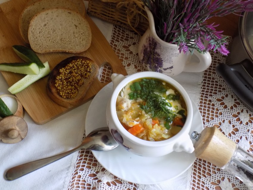 Рассольник по кубански