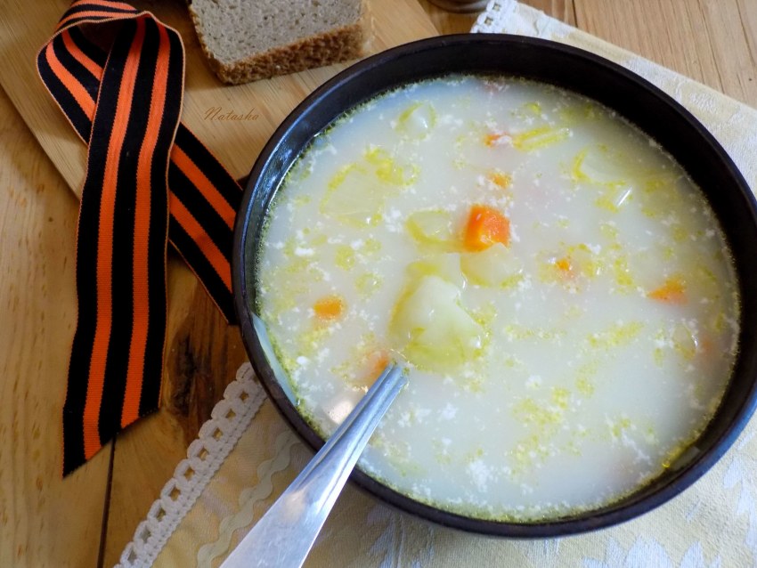 Щи на мясном бульоне