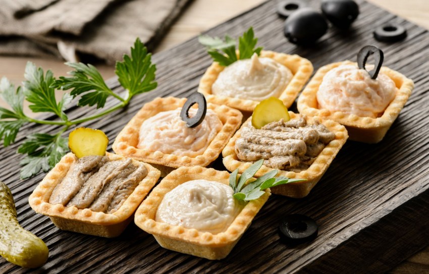 Закуски в тарталетках