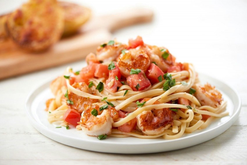 Лингвини с морепродуктами