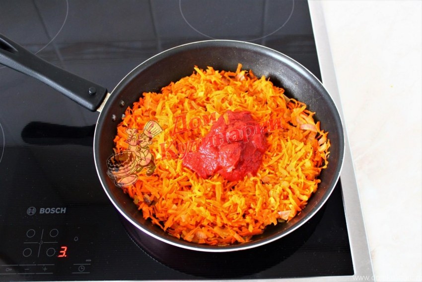 Тушёная капуста с сосисками