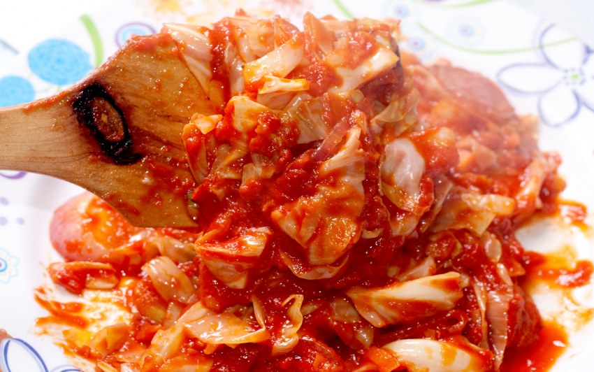 Капуста с морковью и Чили