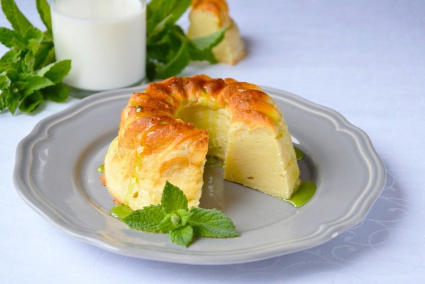 Творожная запеканка с клубникой