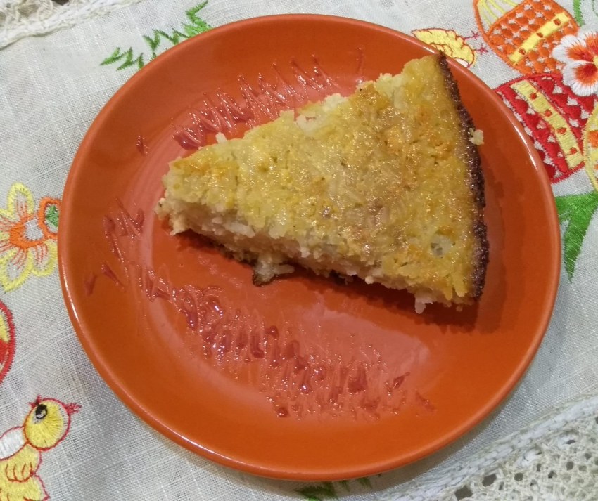 Рисовая запеканка с соусом