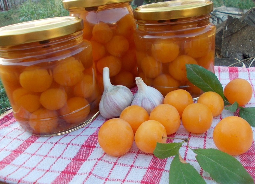 Алыча консервированная