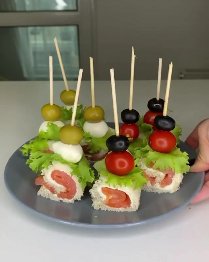 Мини бутерброды для фуршета