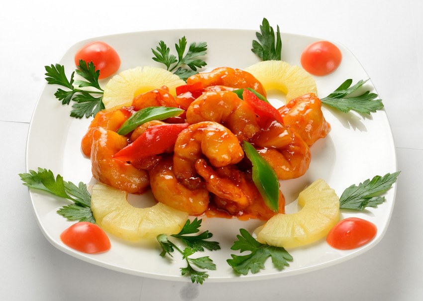 Китайская кухня Карп в кисло сладком соусе