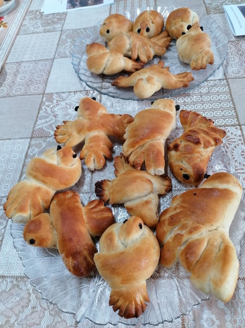 Жаворонки из теста фото