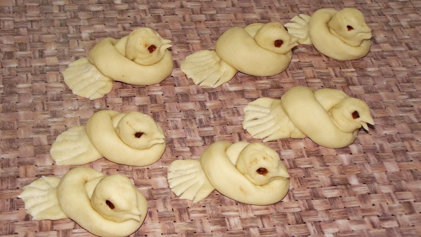 Птицы из теста