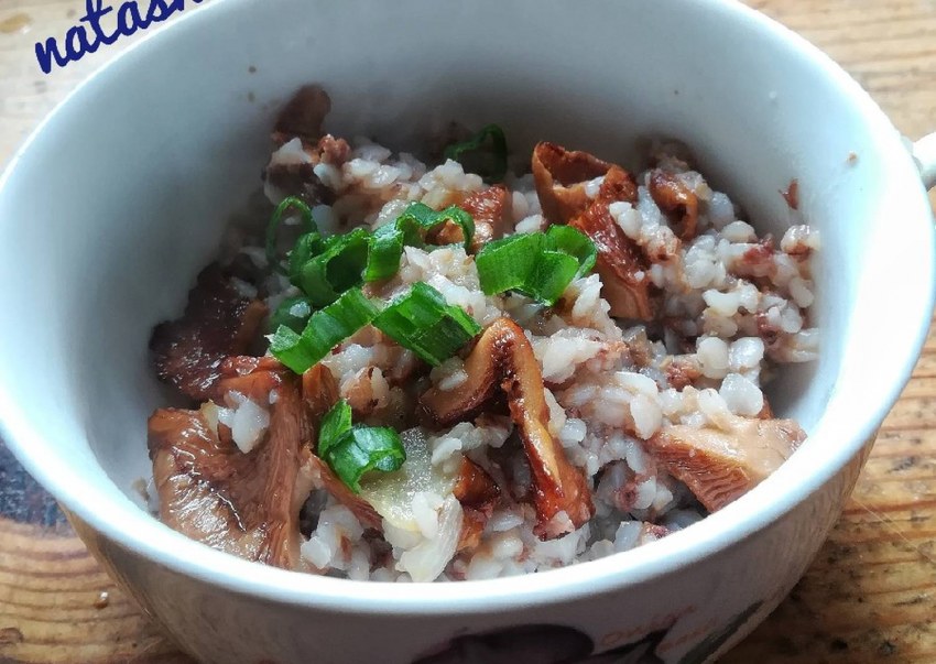 Перловка с курицей и овощами