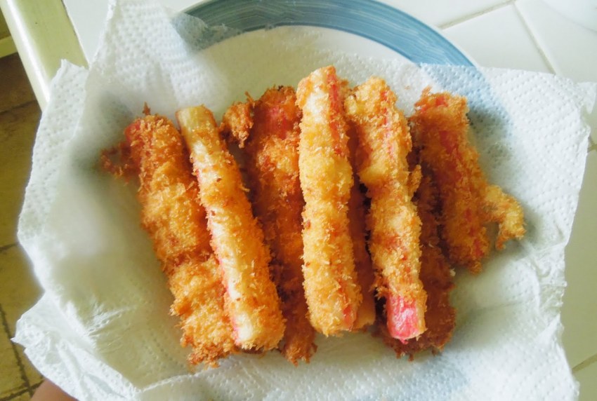 Жареные крабовые палочки