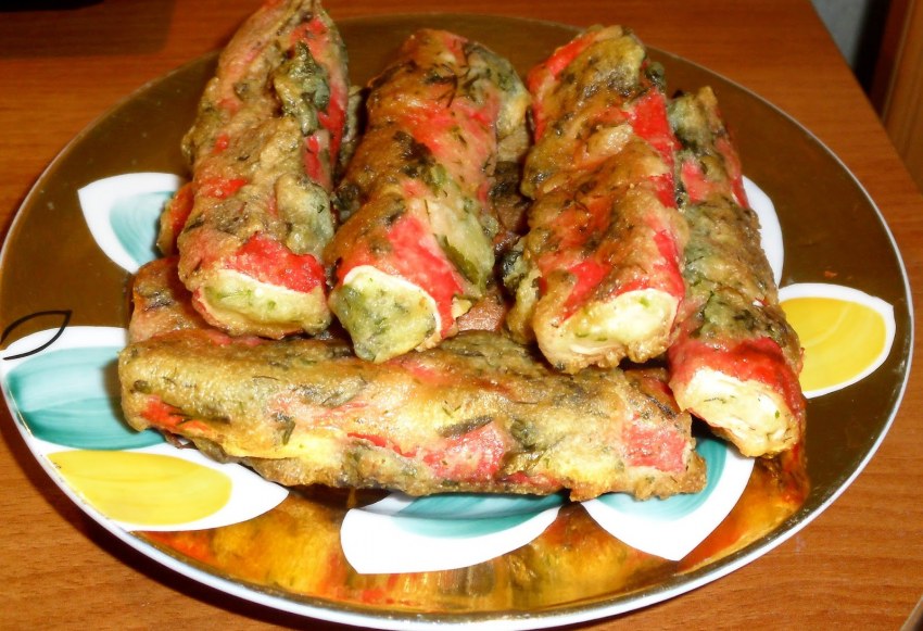 Ветчина с сыром в кляре