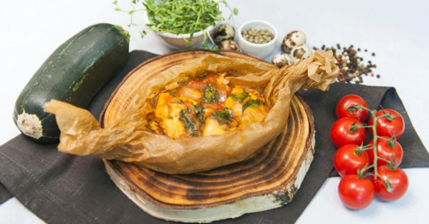 Филе индейки кусочками в духовке