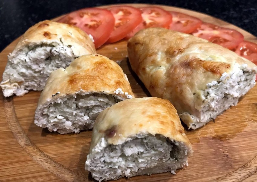 Куриные рулетики с творожным сыром
