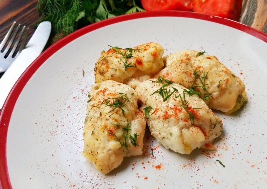 Куриные рулетики с сыром