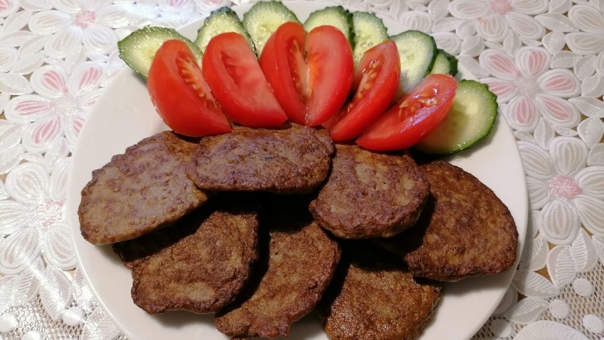 Печёночные оладьи из куриной печени