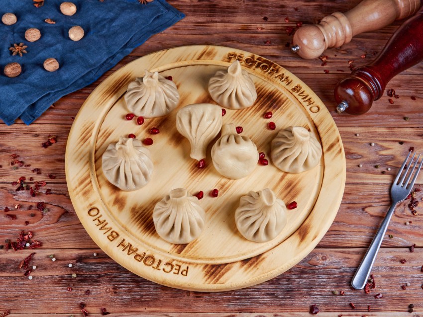 Хинкали с мясом Грузинская кухня
