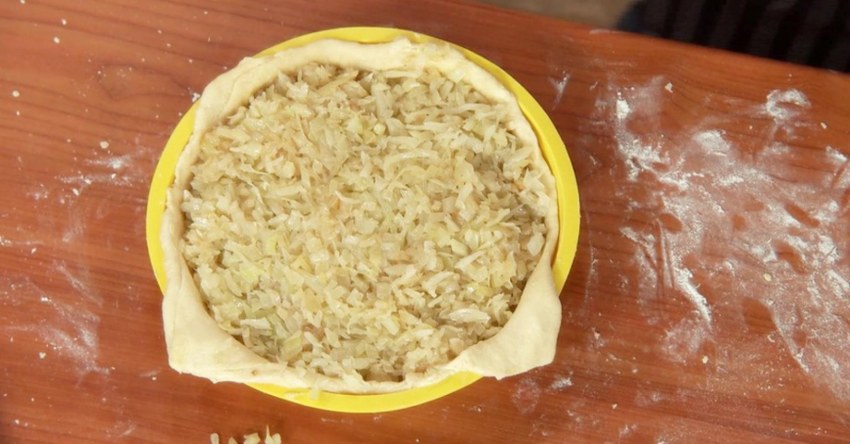 Фарш капустный с яйцом