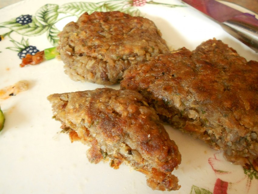Котлеты из гречки с грибами