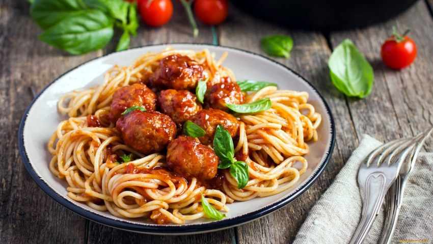 Макароны с мясом
