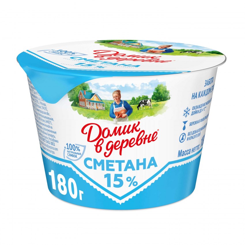 Сметана домик в деревне 20 300г