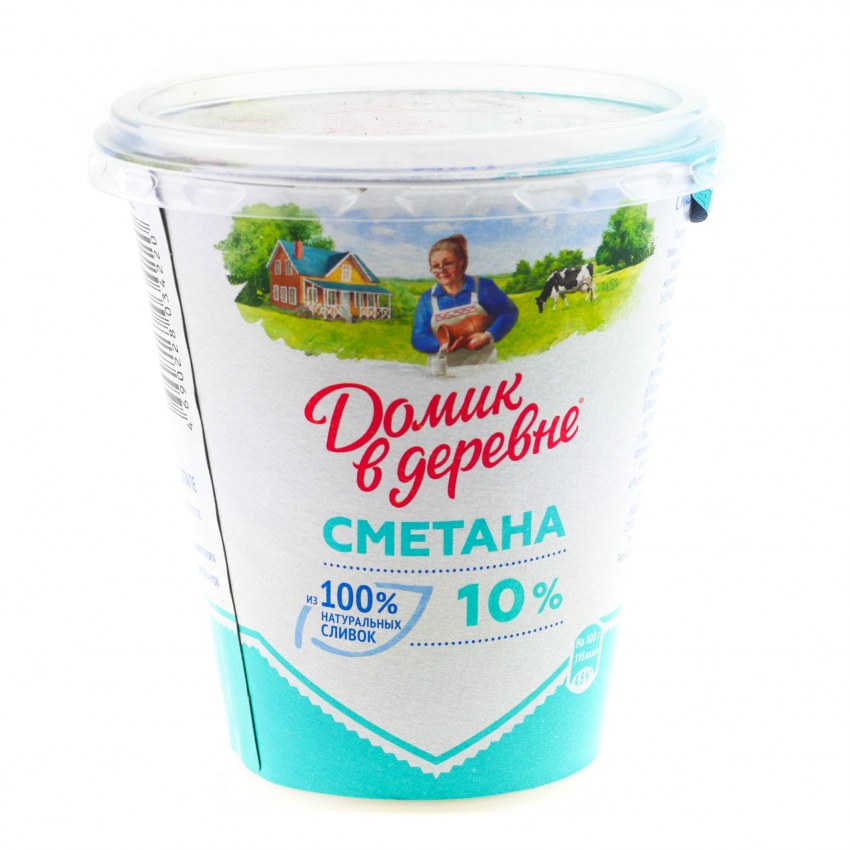 Сметана домик в деревне, 20% 300гр