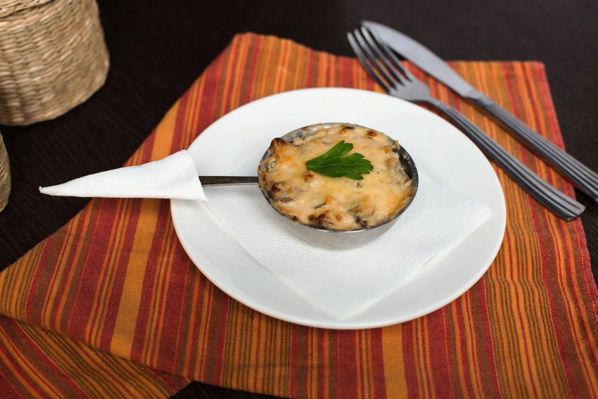 Жюльен с морепродуктами