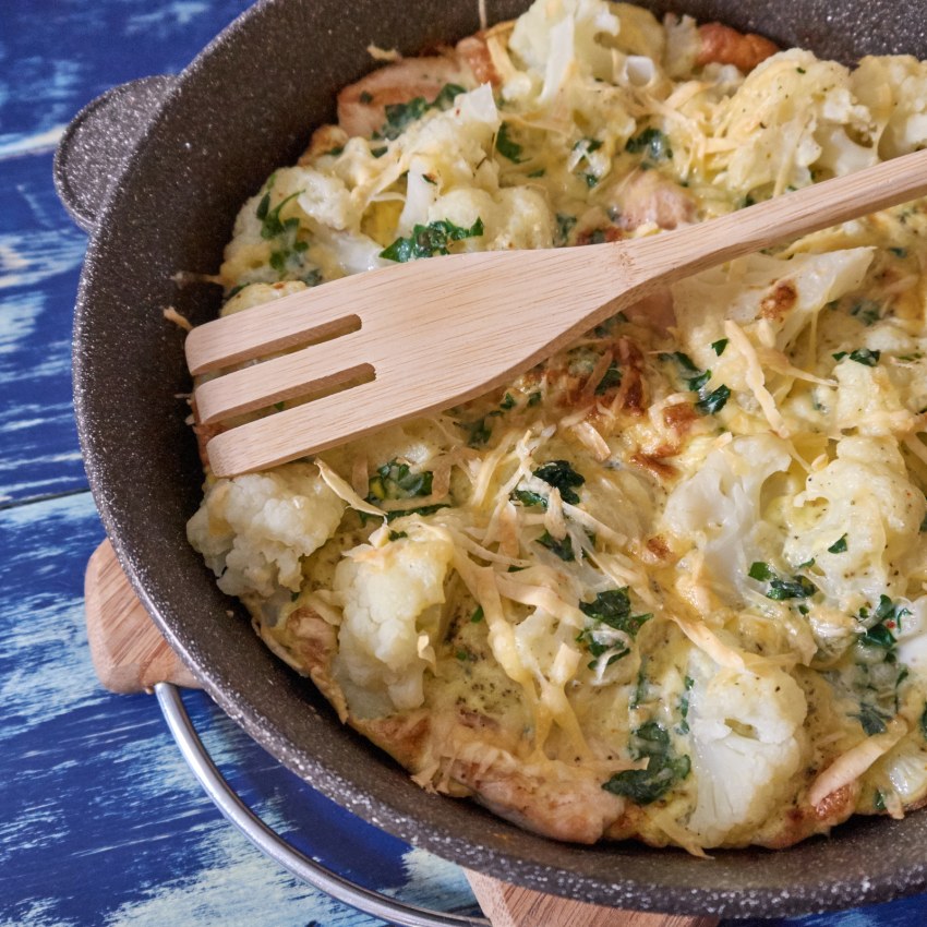 Омлет с курицей и сыром