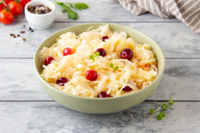 Кисло сладкая капуста жареная