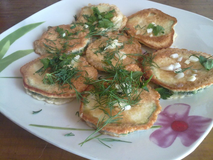Кабачки в кляре