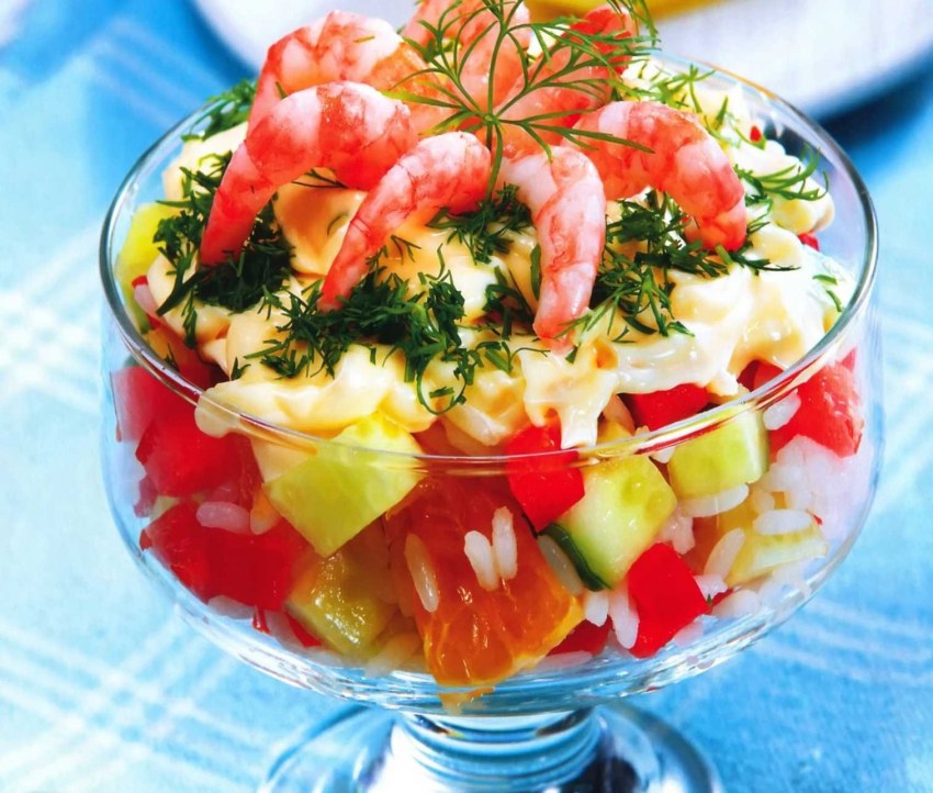 Салат крупными кубиками
