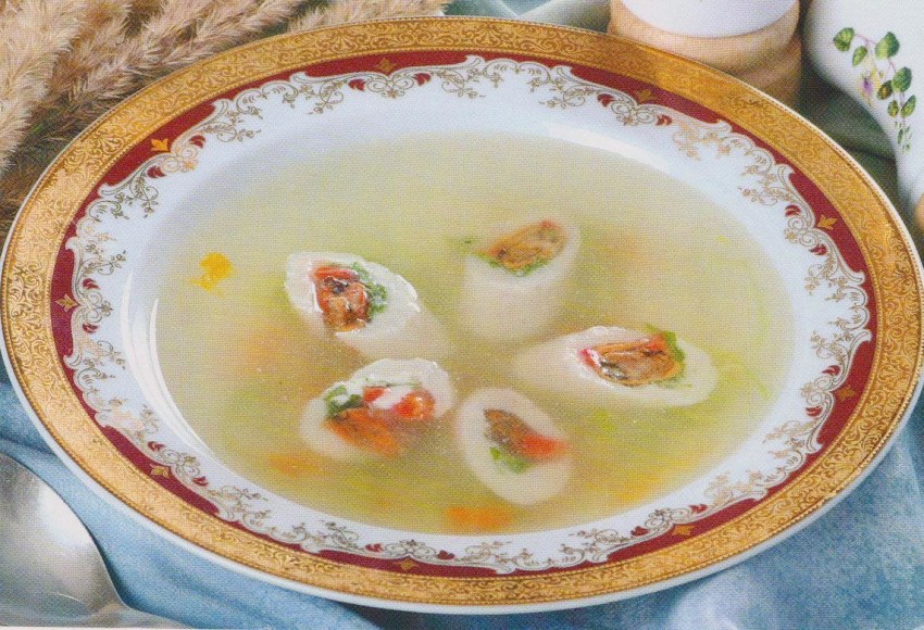 Суп из перепелов и кролика