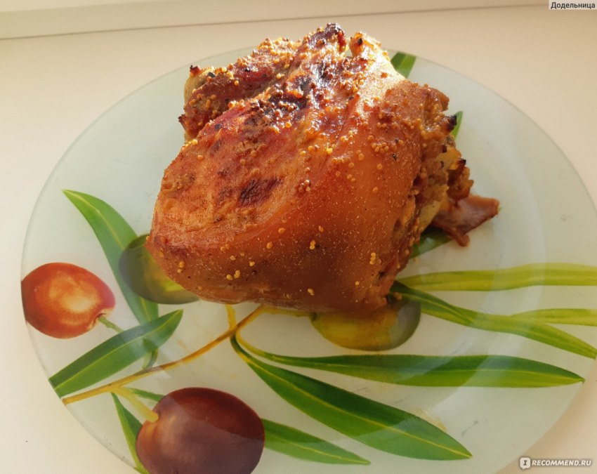 Свиные ребрышки с горчицей и медом