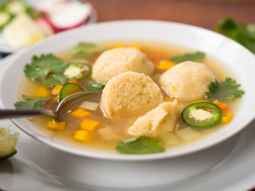 Клецки манные с сыром
