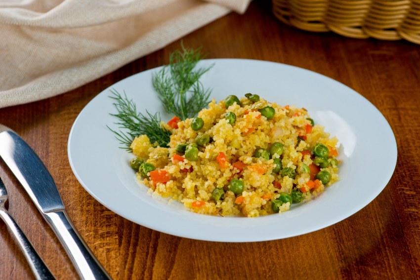Крупа пшеничная кускус с овощами
