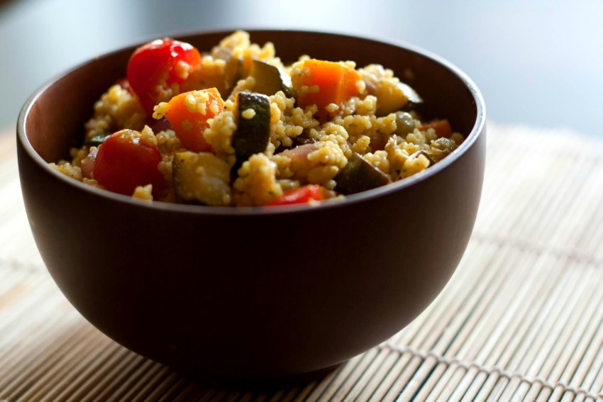 Крупа пшеничная кускус с овощами