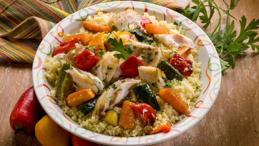 Кускус с овощами красивые подачи