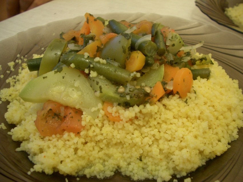 Салат с кускусом и курицей