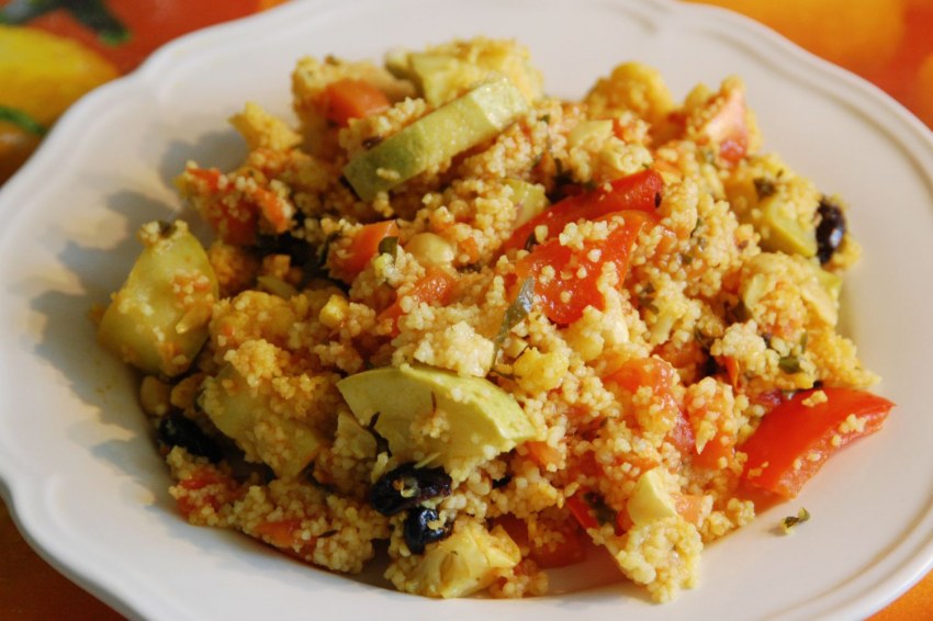 Овощной салат с кускусом