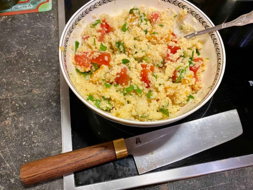 Кус кус с кабачком и морковью