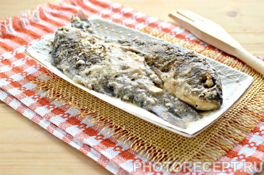 Камбала духовке с сыром