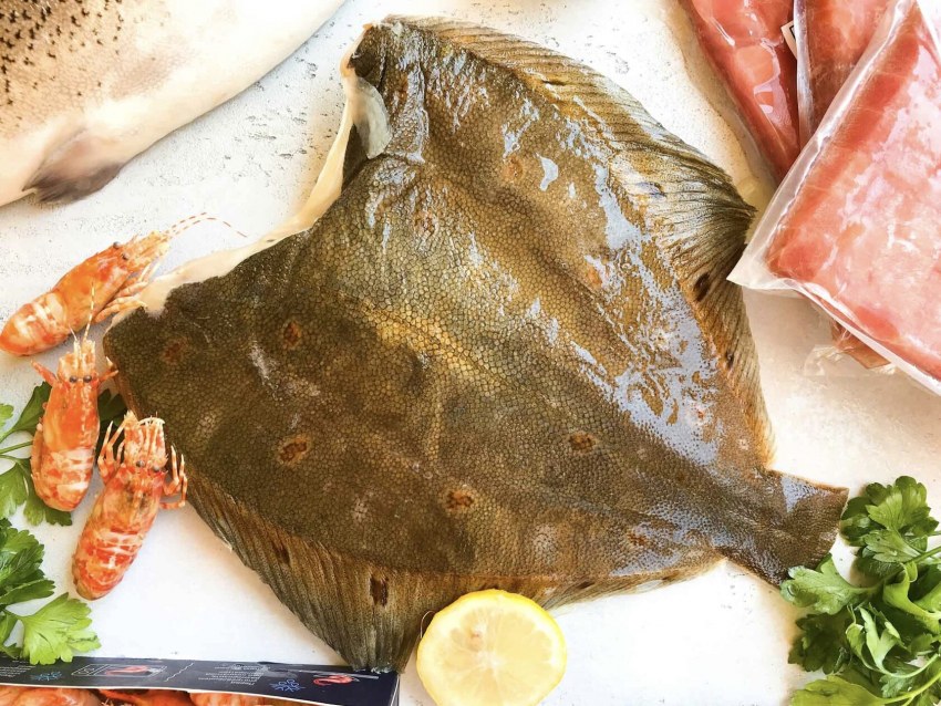 Камбала с кускусом