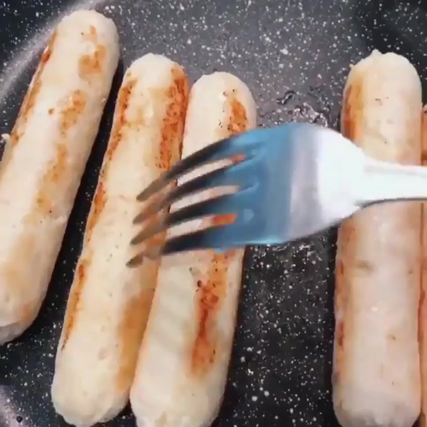 Домашние куриные сосиски