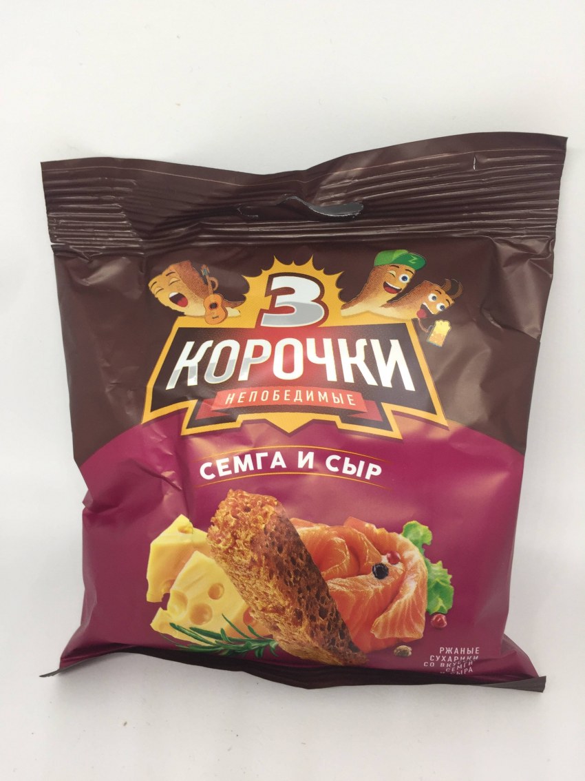 Сухарики 100г три корочки