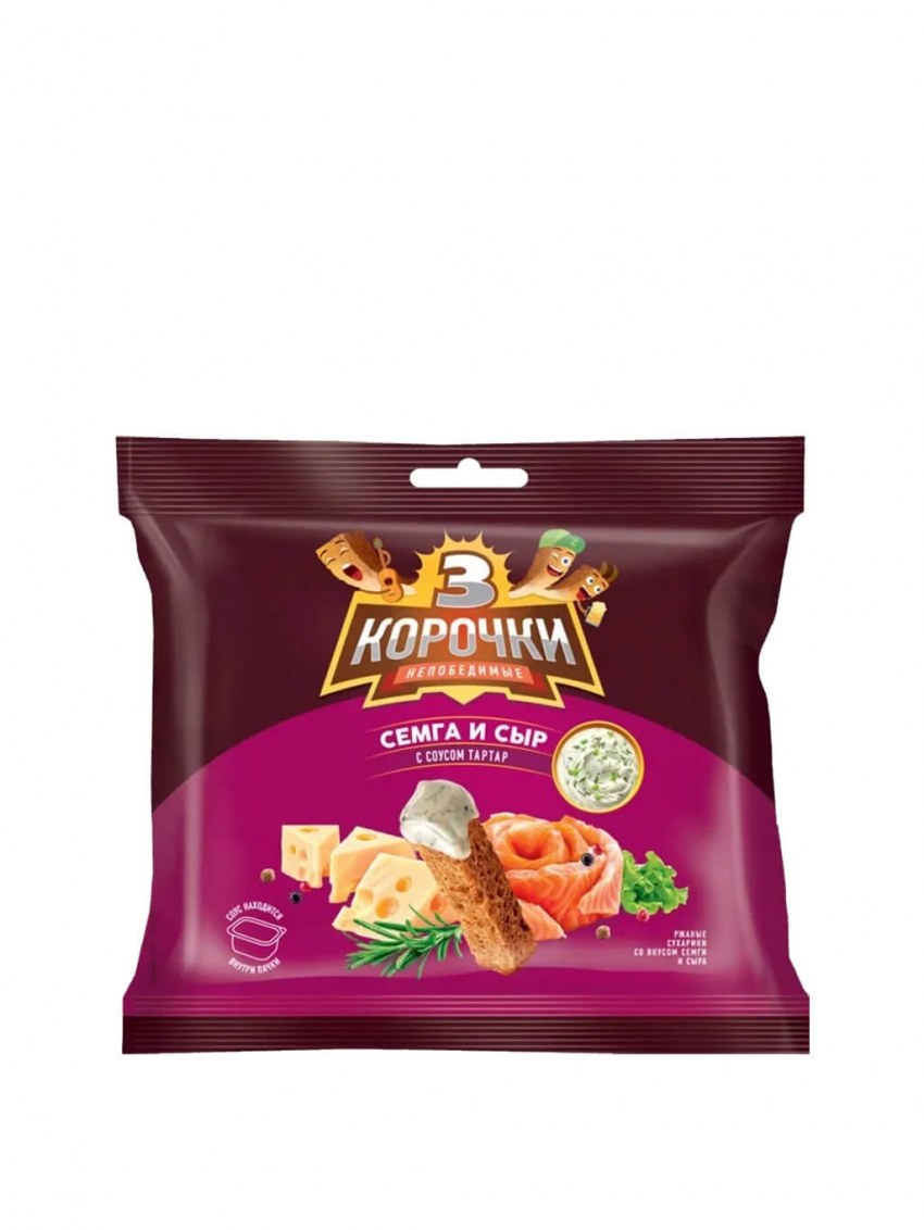 Сухарики 3 корочки 60+25гр