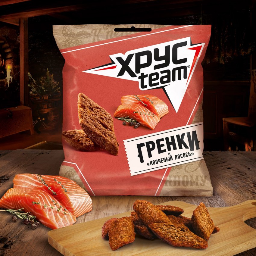 Сухарики Mix Bar сыр и семга