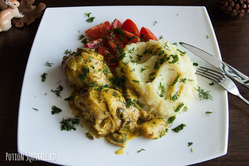 Куриное филе с овощами