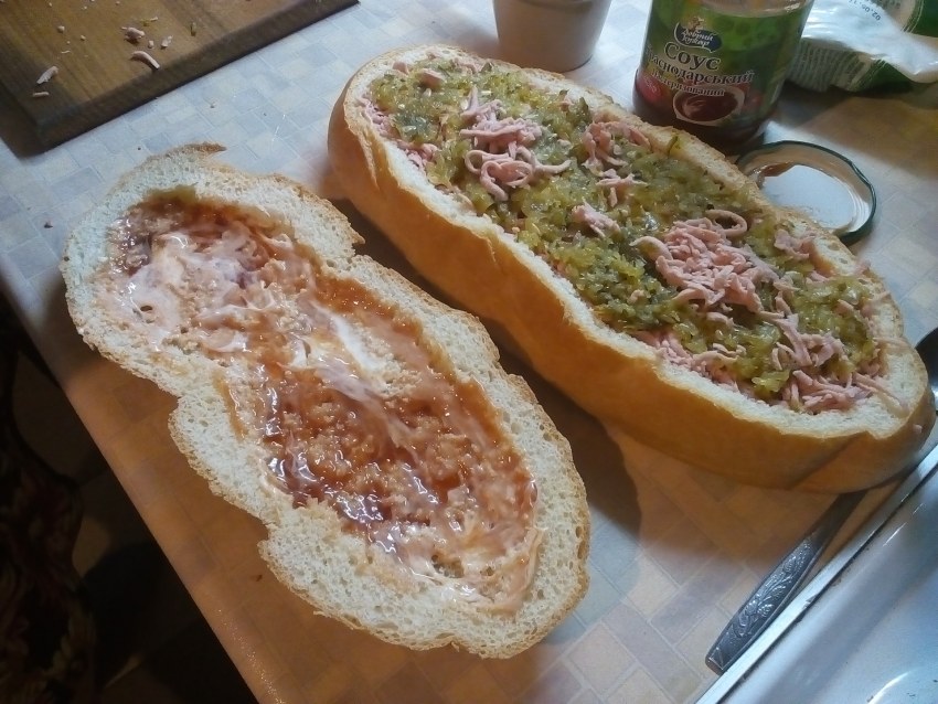 Багет с овощами икеа