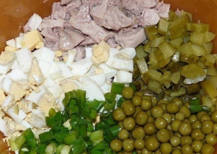 Салат с треской