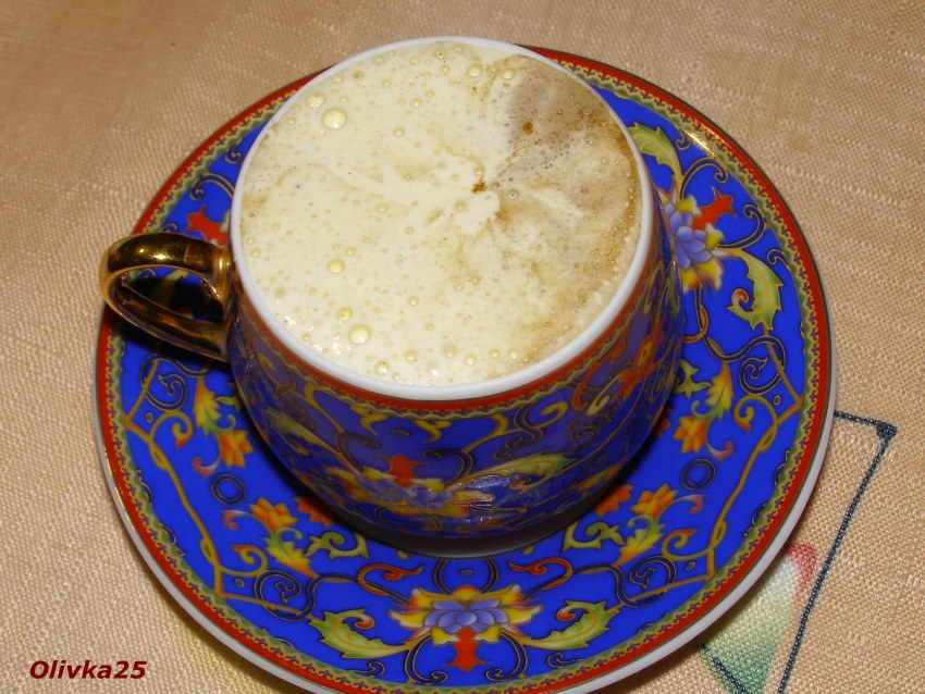 Кофе по-турецки с яичным желтком